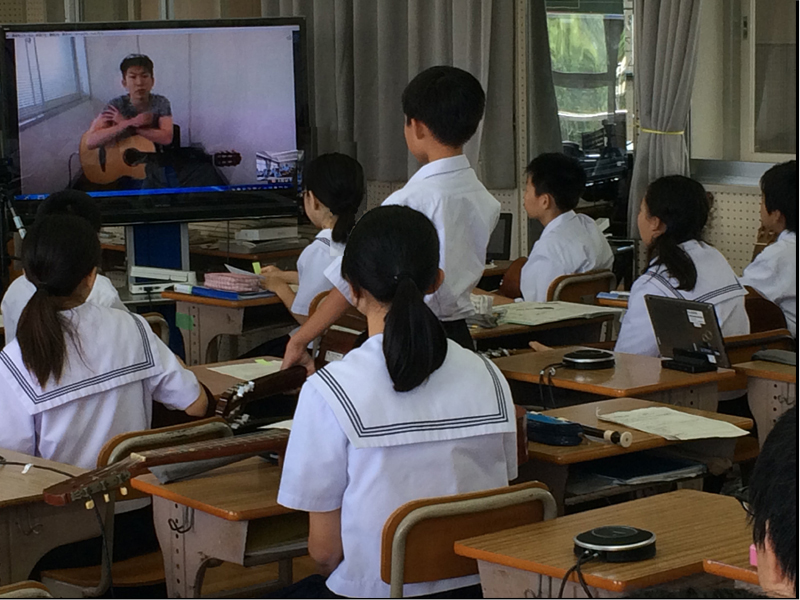 湖東中学校授業風景