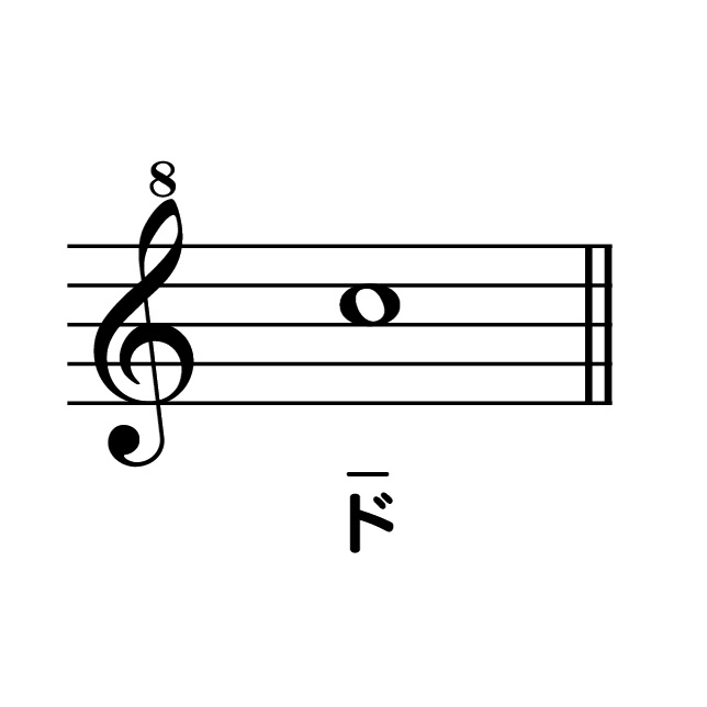 ドの楽譜